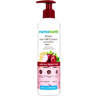 Mamaearth Onion Hair Fall Shampoo For Hair Growth And Hair Fall Control - 250ml -223739043 - Rokomari product